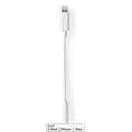 Miniatyrbilde 1 av 6: Nedis Lightning Adapter | Apple Lightning 8-Pinners | 3.5 mm Hun | Nikkel belagt | 0.10 m | Rund | PVC