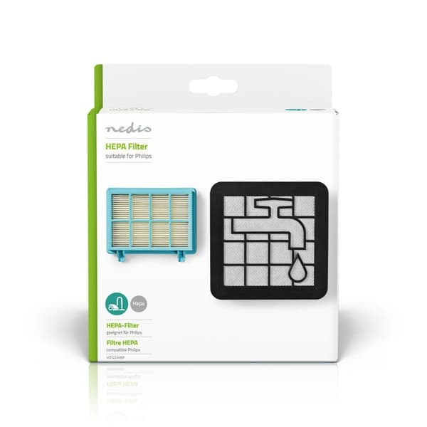 Nedis HEPA Filter Set | Korvaus: Philips | HEPA-suodatin ja moottorisuodatin | H11