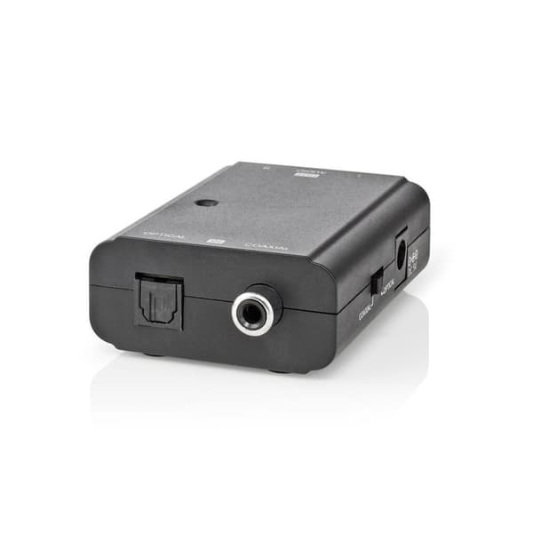 Nedis Digital Audio Converter | 2-veis | Koblingsinngang: 1x S/PDIF (RCA)Hun / 1x TosLink hun | Koblingsutgang: 2x RCA Hunn | ARC | Manuell | Sort