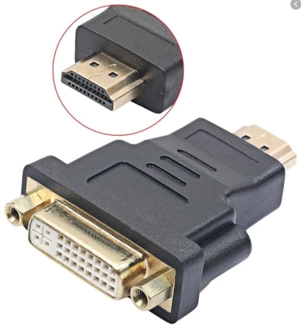 NORDIQZENZ adapter - HDMI (hane) til DVI-I Dual Link (hona)