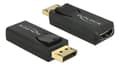 Miniatyrbillede 1 af 3: DeLOCK Videoadapter DisplayPort / HDMI Sort
