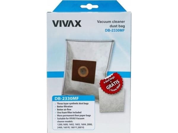 Vivax dammsugarpåse Syntetisk dammsugarpåse DB2330MF 4 st.