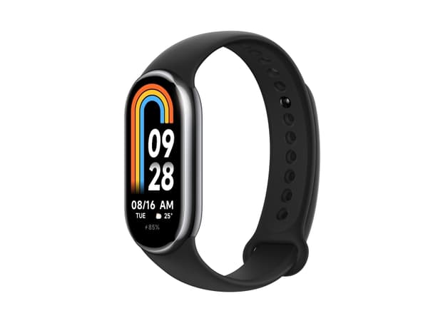 Xiaomi Smart Band 8, Klipsillä kiinnitettävä/rannekeaktiivisuusmittari, 4,11 cm (1.62"), AMOLED, Musta, Grafiitti