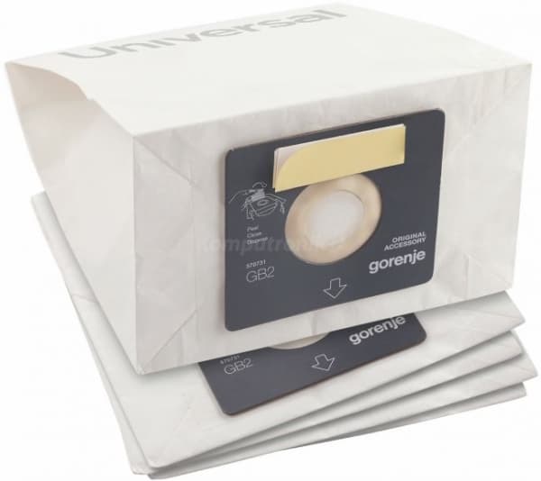 Gorenje GB2PBU, Trommelvakuum, Støv pose, Hvit, 165 mm, 210 mm, 50 mm