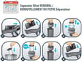Miniatyrbillede 3 af 3: OBH Nordica -vaihtosuodatin X-Pert 6.60 ja X-Force 8.60 Flex -varsi-imureihin, 1 kpl