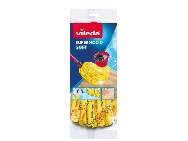 Vileda SuperMocio Soft, Rød, Gult