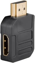 Miniatyrbilde 2 av 5: Goobay HDMI™-adapter, gullbelagt (4K @ 60 Hz) HDMI™-kontakt (type A) &gt; HDMI™-plugg (type A) 270°