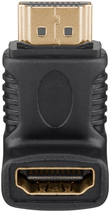 Goobay HDMI™ vinkeladapter, gullbelagt (4K @ 60 Hz) HDMI™-kontakt (type A) > HDMI™-plugg (type A) 270°