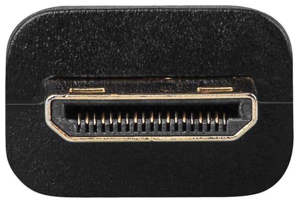Goobay HDMI™-adapter, gullbelagt (4K @ 60 Hz) HDMI™-kontakt (type A) > HDMI™ mini-kontakt (type C)