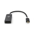 Miniatyrbild 3 av 6: Nedis USB-C™ Adapter | USB 3.2 Gen 1 | USB-C™ Hane | DisplayPort Hona | 8K@30Hz | 0.20 m | Rund | Guldplaterad | PVC | Antracit | Kartong med fönster