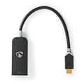 Miniatyrbild 1 av 6: Nedis USB-C™ Adapter | USB 3.2 Gen 1 | USB-C™ Hane | DisplayPort Hona | 8K@30Hz | 0.20 m | Rund | Guldplaterad | PVC | Antracit | Kartong med fönster