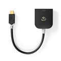 Miniatyrbild 2 av 6: Nedis USB-C™ Adapter | USB 3.2 Gen 1 | USB-C™ Hane | VGA hona 15p | 1920x1200 | 0.20 m | Rund | Guldplaterad | PVC | Antracit | Window Box med Euro Lo