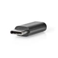Miniatyrbillede 7 af 8: Nedis USB-C™ Adapter | USB 2.0 | USB-C™ Han | USB Micro-B Hun | 480 Mbps | Runde | Nikkelplateret | Sort | Box