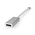 Miniatyrbillede 6 af 8: Nedis USB-C™ Adapter | USB 3.2 Gen 1 | USB-C™ Han | DisplayPort Hun | 0.20 m | Runde | Guldplateret | Flettet / Nylon | Sølv | Cover Window Box