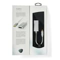 Miniatyrbillede 8 af 8: Nedis USB-C™ Adapter | USB 3.2 Gen 1 | USB-C™ Han | DisplayPort Hun | 0.20 m | Runde | Guldplateret | Flettet / Nylon | Sølv | Cover Window Box