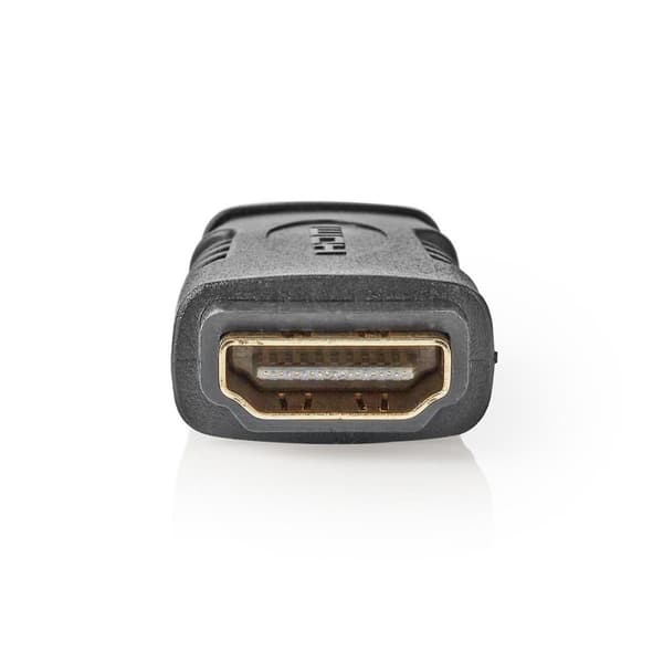 Nedis HDMI™ Adapter | HDMI™ Mini kontakt | HDMI™ Utgång | Guldplaterad | Rak | ABS | Svart | 1 st. | Blister