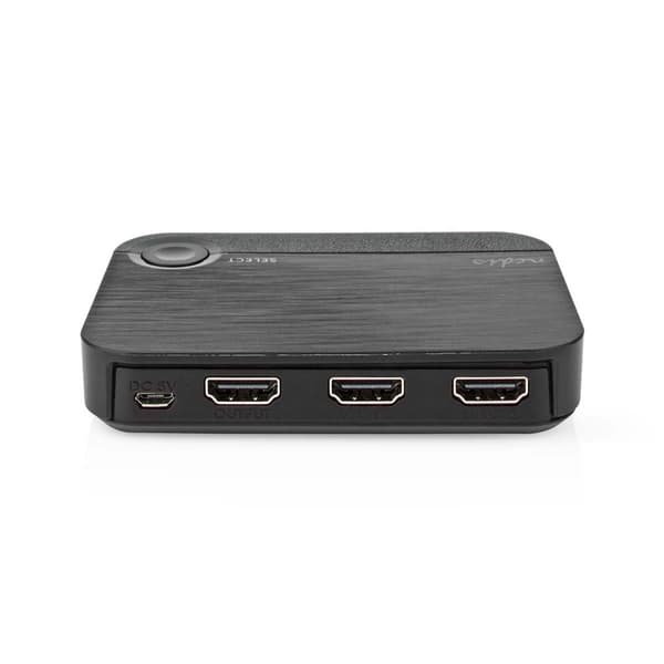 Nedis HDMI ™ Omvandlare | 1x USB-C™ / 2x HDMI™ Ingång | 1x HDMI™ utgång | Envägs | 4K@60Hz | 18 Gbps | ABS | Antracit