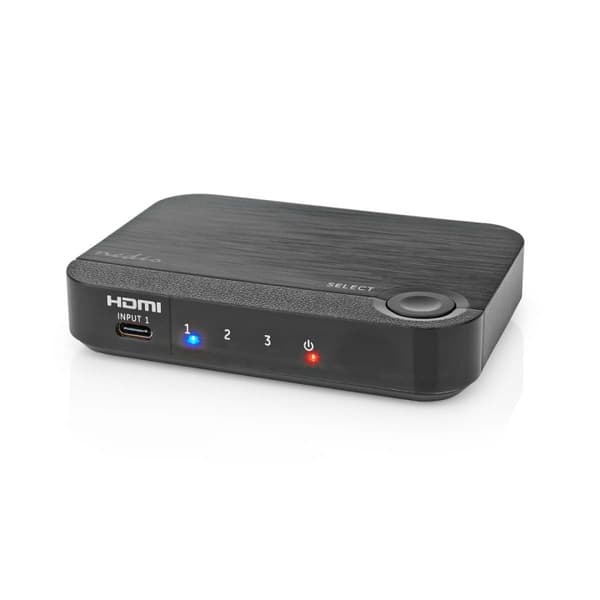Nedis HDMI ™ Converter | 1x USB-C™ / 2x HDMI™ Inngang | 1x HDMI ™ -utgang | 1-veis | 4K@60Hz | 18 Gbps | ABS | Antrasitt