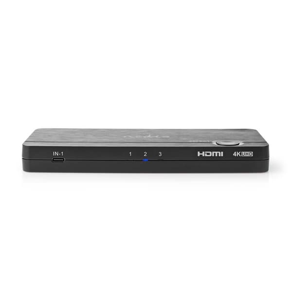 Nedis HDMI ™ Omvandlare | USB-C™ Hona / 2x HDMI™ Ingång / 4x USB A Female | 1x HDMI™ utgång | Envägs | 4K@60Hz | 18 Gbps | ABS | Antracit
