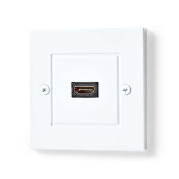 Nedis HDMI™ Veggboks | 1x HDMI™ Female | 4K@60Hz | HDMI™ Output | Sort | 18 Gbps | Gull belagt | Boks