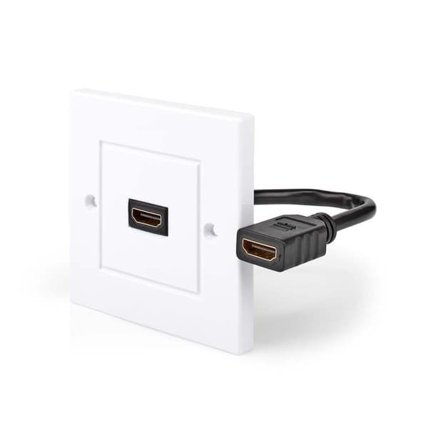 Nedis HDMI™ Veggboks | 1x HDMI™ Female | 4K@60Hz | HDMI™ Output | Sort | 18 Gbps | Gull belagt | Boks