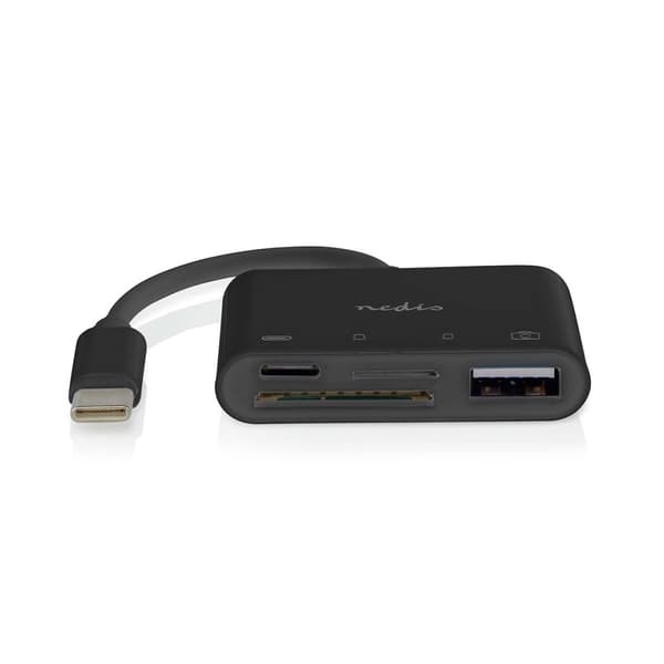 Nedis USB-hub | 1x USB-C™ | 1x USB A / 1x USB-C™ | 4-Port port(s) | USB 2.0 | USB Drevet | SD & MicroSD