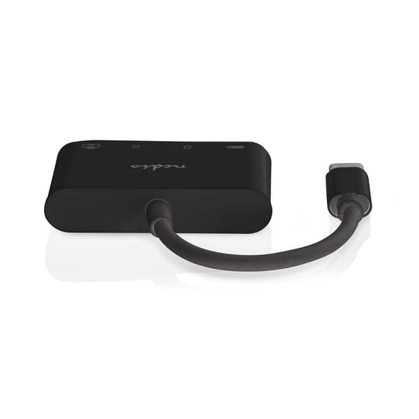 Nedis USB-hub | 1x USB-C™ | 1x USB A / 1x USB-C™ | 4-Port port(s) | USB 2.0 | USB Drevet | SD & MicroSD