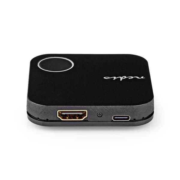 Nedis Langaton HDMI™ Vastaanotin | Wi-Fi | 2400 MHz | 30m (suora näköyhteys) | 4K@60Hz | 0.04 Gbps | PVC | Musta