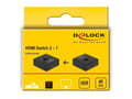 Miniatyrbild 4 av 4: DeLOCK 64072 HDMI 2 - 1-Switch dubbelriktad 4K 60 Hz kompakt, svart