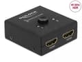 Miniatyrbild 2 av 4: DeLOCK 64072 HDMI 2 - 1-Switch dubbelriktad 4K 60 Hz kompakt, svart
