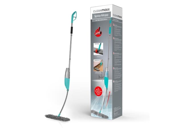CLEANmaxx 11377, Akrylnitrilbutadienstyren (ABS), Mikrofiber, Polyester, Laminat, Klinkers, Vinyl, Trä, Våt, 700 ml, Mikrofiber, Plast, Stål