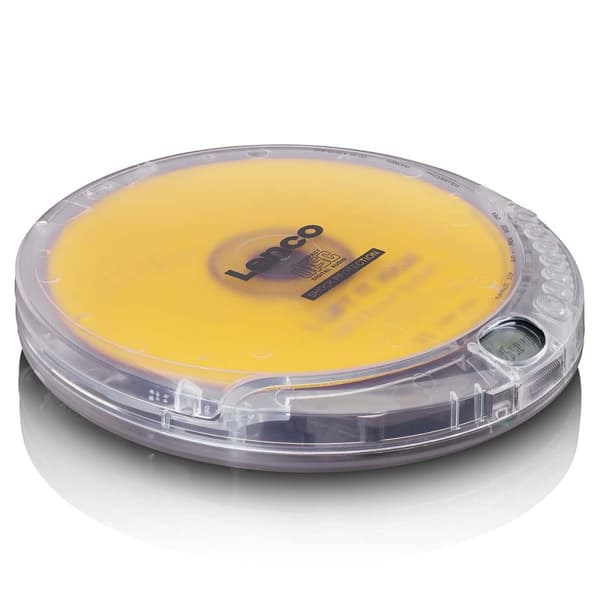 Lenco Bærbar CD-spiller med anti-sjokk Transparent
