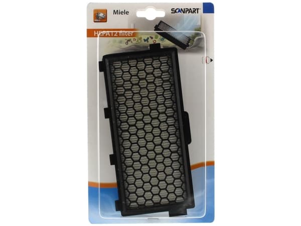 SCANPART 1190000201, Filter, Sort, Miele S4000, S5000, S6000, S8000, Complete C2, Complete C3, Compact C1, Compact C2, Hengende boks, 1 stykker
