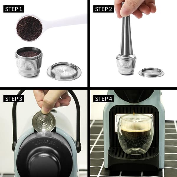 Uudelleenkäytettävä Kahvikapseli Nespresso-koneeseen