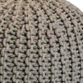 Miniatyrbild 4 av 4: Golvkudde Stickad pall pouf 2 st. Ø 55 cm h 37 cm grovt stickad