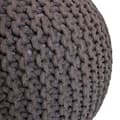 Miniatyrbild 4 av 5: Golvkudde Stickad pall pouf set h 37 cm stickning kudde hållbar