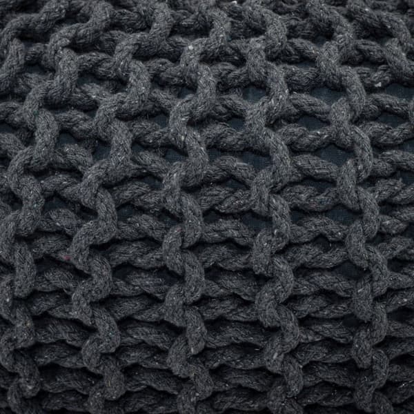 Golvkudde Stickad pall pouf set 2 stycken stickning stol