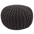 Miniatyrbild 2 av 5: Golvkudde Stickad pall pouf set 2 stycken stickning stol