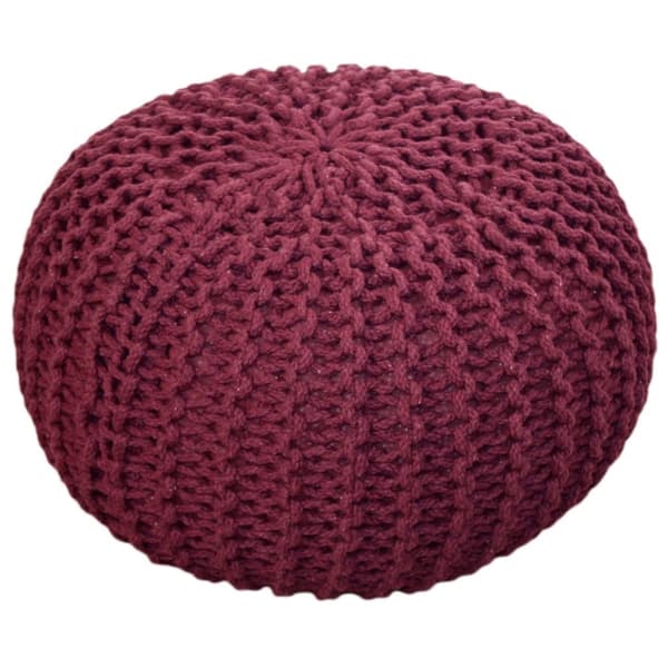 Sittpall pouf set 2 stycken Ø 55 cm h 37 cm avstolens kudde