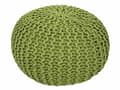 Miniatyrbild 5 av 5: 2 Sittpall pouf Ø 55 cm h 37 cm avstolens kudde grovt stickad