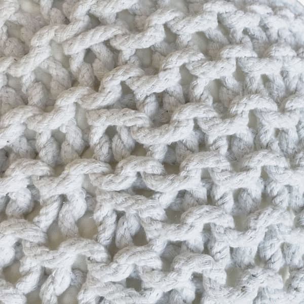 POUF SET 3 st Ø 55 cm Knittande avföringssätepall