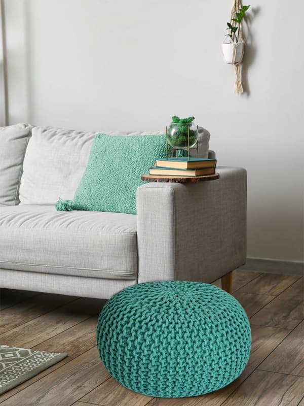 Golvkudde Knitting Stool sittplatser puffgolv kudde hållbar