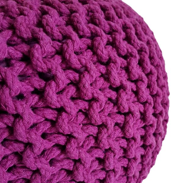 Stickpall pouf Ø 45 cm puffstol puff stickgolv kudde höjd 30 cm