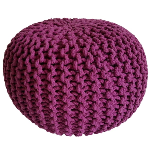 Stickpall pouf Ø 45 cm puffstol puff stickgolv kudde höjd 30 cm