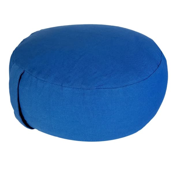 Yoga kuddar golv kudde lotus runt h 16 x Ø 31 cm tvättbart blå