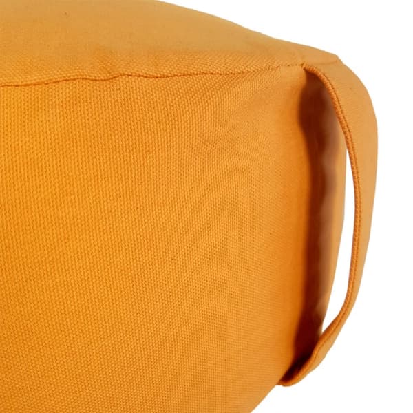 Yoga kuddar golv kudde lotus runt h 16 x Ø 31 cm tvättbart orange