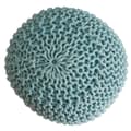Miniatyrbild 2 av 5: Stickad pall pouf Ø 45 cm sittplats puffstol grovt