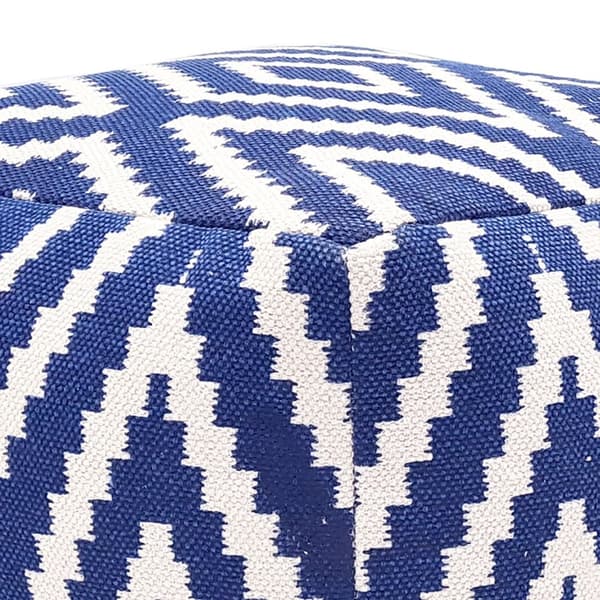 Sittkub fotpall 55x37x55 CM POUF – marinblå