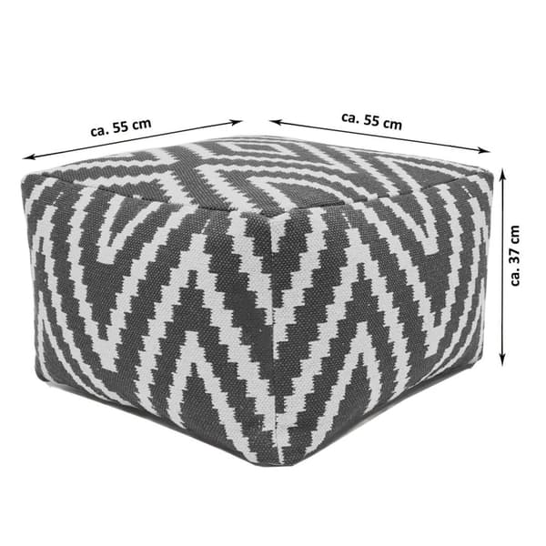 Sittkub fotpall 55x37x55 CM POUF – marinblå