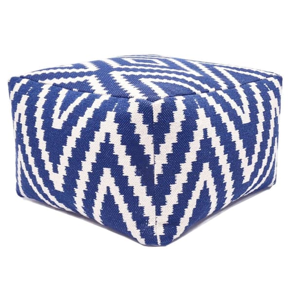 Sittkub fotpall 55x37x55 CM POUF – marinblå